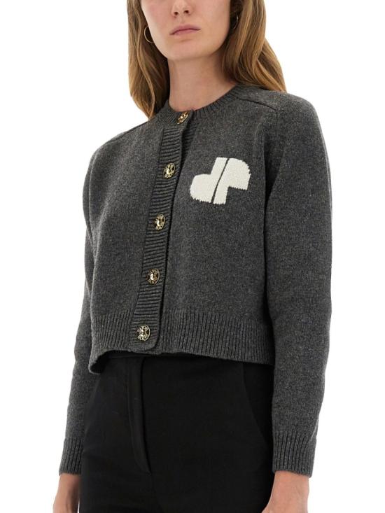 25FW 파투 JP INTARSIA JP 인타르시아 울 캐시미어 가디건 KN281 8064964G Grey - PATOU