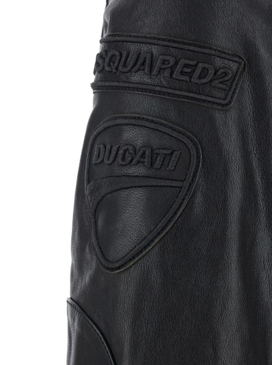 25FW 디스퀘어드2 가죽 자켓 S71AN0650SX9749900 Black - DSQUARED2
