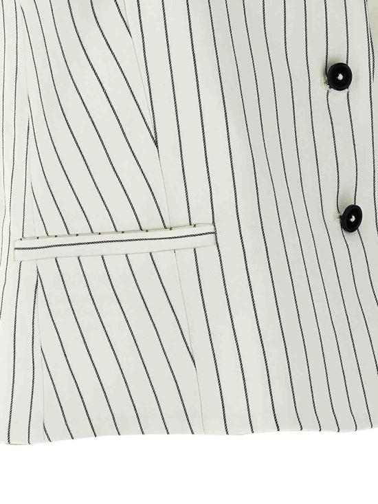  루루 스튜디오 베스트 VANUAIVORYBLACKSTRIPES White - LOULOU STUDIO