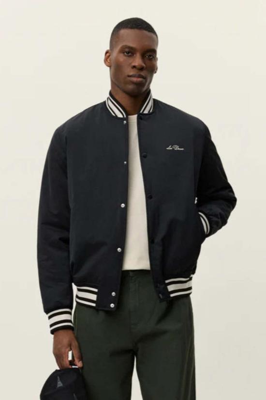  레듀 봄버 자켓 Les Deux Varsity Tech Jacket 블랙