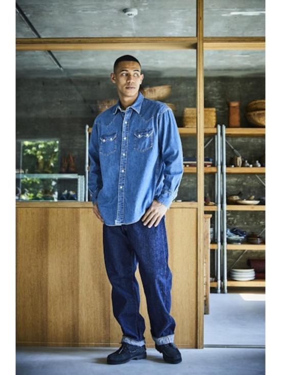  오어슬로우 데님 셔츠 오 슬로우 데님 웨스턴 - ORSLOW