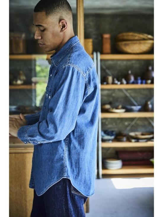  오어슬로우 데님 셔츠 오 슬로우 데님 웨스턴 - ORSLOW