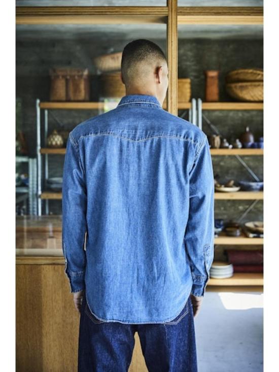  오어슬로우 데님 셔츠 오 슬로우 데님 웨스턴 - ORSLOW