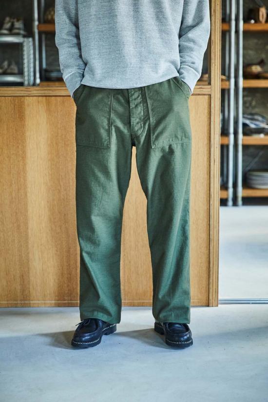  오어슬로우 스트레이트 팬츠 오르슬로우 빈티지 핏 퍼티그  다크 올리브 - ORSLOW