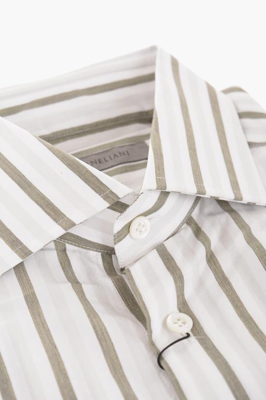  꼬르넬리아니 긴팔 셔츠 84P100 9811344 050 Green - CORNELIANI