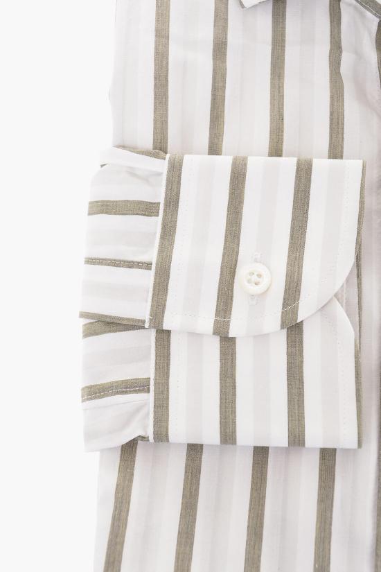  꼬르넬리아니 긴팔 셔츠 84P100 9811344 050 Green - CORNELIANI