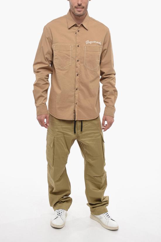  디스퀘어드2 긴팔 셔츠 S74DM0738 S35175 131 Beige - DSQUARED2