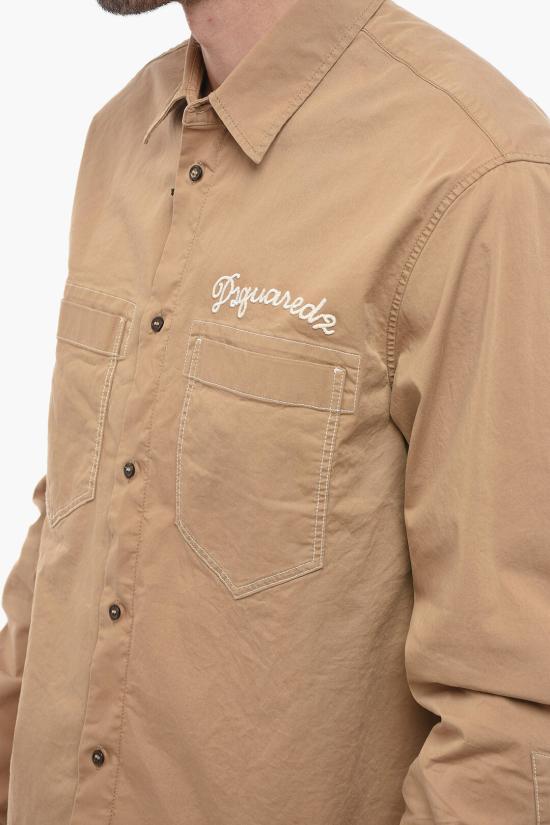  디스퀘어드2 긴팔 셔츠 S74DM0738 S35175 131 Beige - DSQUARED2