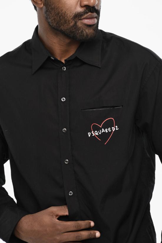  디스퀘어드2 긴팔 셔츠 S74DM0748 S36275 900 Black - DSQUARED2