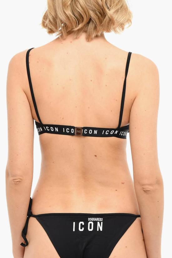  디스퀘어드2 비키니 수영복 D6BZ93090 0 010 Black White - DSQUARED2