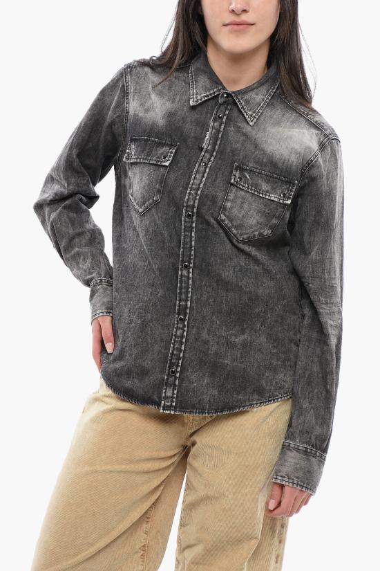  디스퀘어드2 데님 셔츠 S72DL0730 S30826 900 Gray