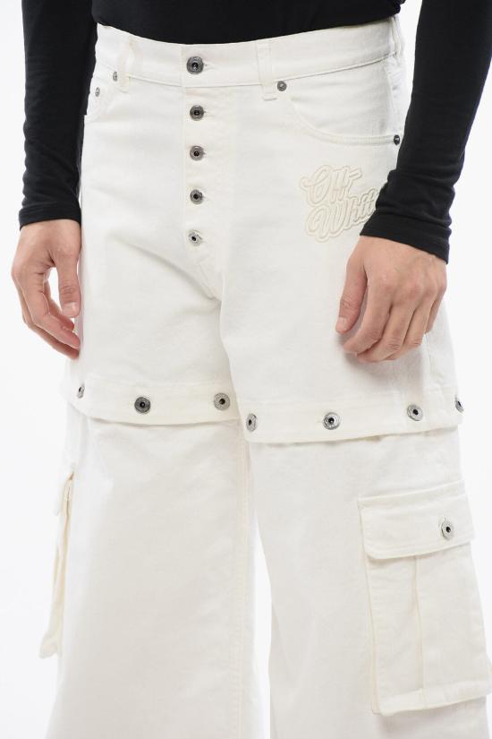  오프화이트 데님 팬츠 OMYA183S24 DEN001 0202 White - OFF WHITE