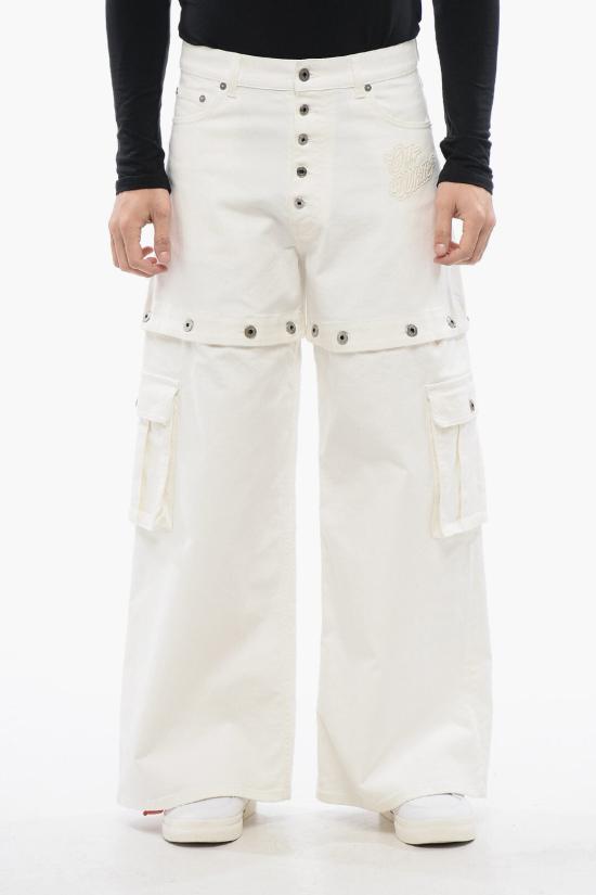  오프화이트 데님 팬츠 OMYA183S24 DEN001 0202 White