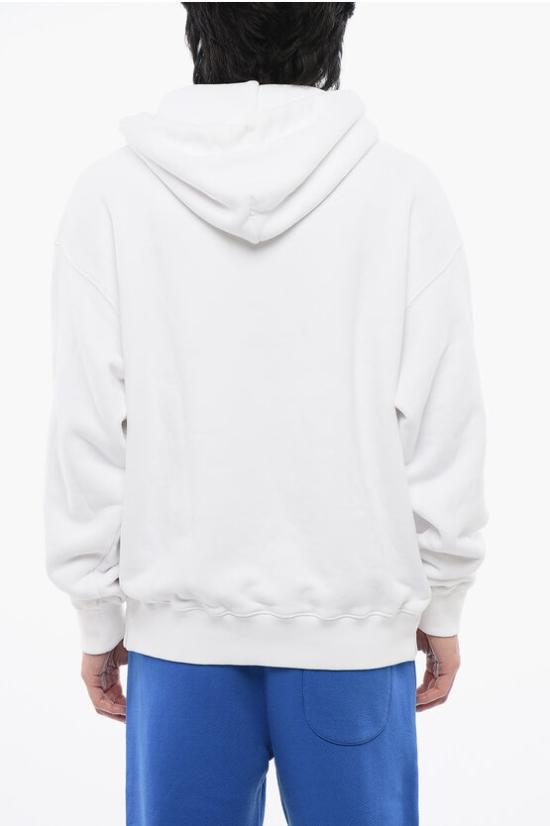  오프화이트 후드 티셔츠 OMBB085C99FLE0100110 White - OFF WHITE