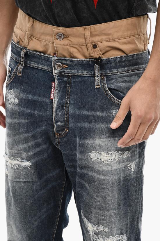  디스퀘어드2 데님 팬츠 S71LB1293 S30789 470 Blue - DSQUARED2