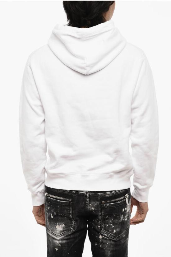  디스퀘어드2 후드 티셔츠 S71GU0600 S25516 100 White - DSQUARED2