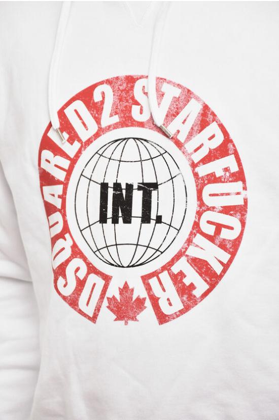  디스퀘어드2 후드 티셔츠 S71GU0600 S25516 100 White - DSQUARED2