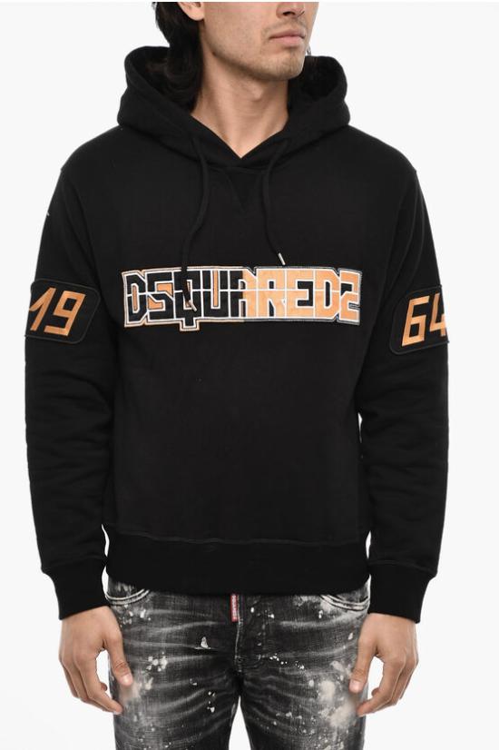  디스퀘어드2 후드 티셔츠 S71GU0599 S25516 900 Black