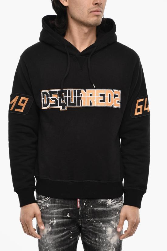  디스퀘어드2 후드 티셔츠 S71GU0599 S25516 900 Black