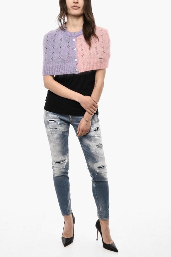  디스퀘어드2 스웨터 S72HA1158 S18357 961 Rosa Viola - DSQUARED2