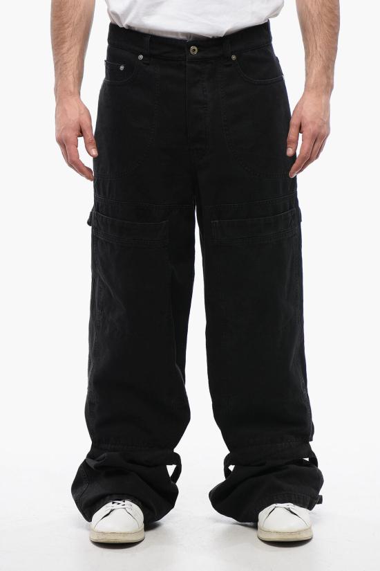  오프화이트 데님 팬츠 OMCE044C99FAB0011000 Black