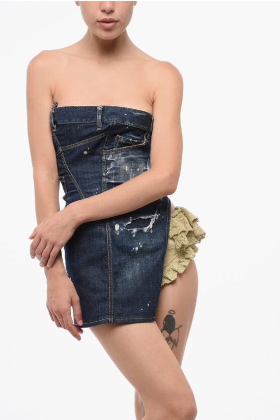  디스퀘어드2 원피스 S72FV0028 STZ097 961 Blue - DSQUARED2