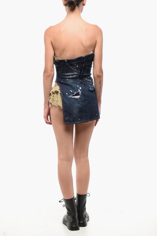  디스퀘어드2 숏 원피스 S72FV0028 STZ097 961 Blue - DSQUARED2