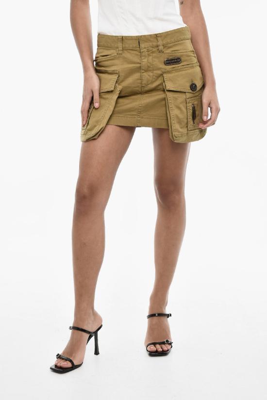  디스퀘어드2 숏 스커트 S75MA0901 S39021 709 Green