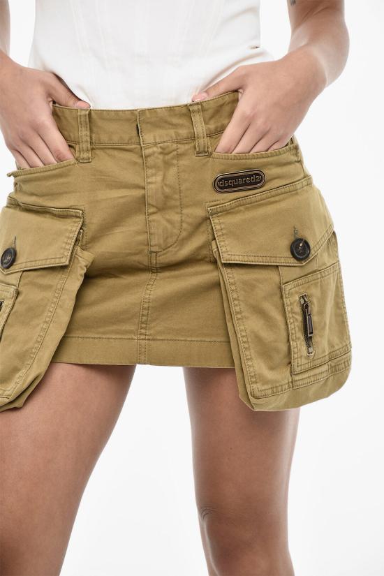  디스퀘어드2 숏 스커트 S75MA0901 S39021 709 Green - DSQUARED2