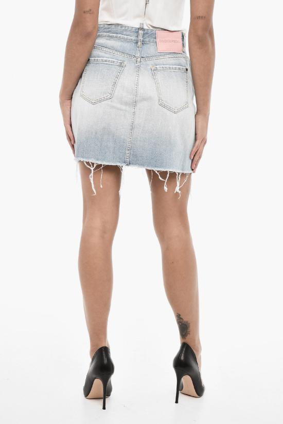  디스퀘어드2 데님 스커트 S75MA0904 S30309 470 Blue - DSQUARED2