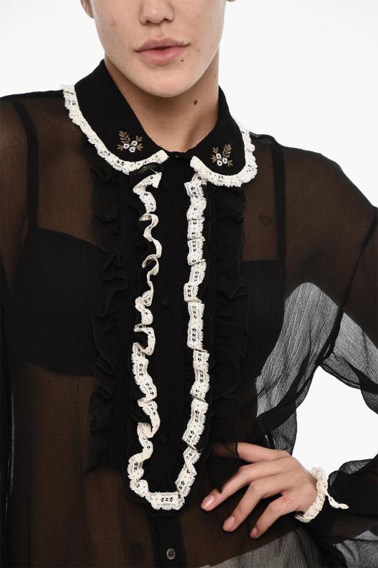  디스퀘어드2 블라우스 S75DL0855 S52114 900 Black - DSQUARED2