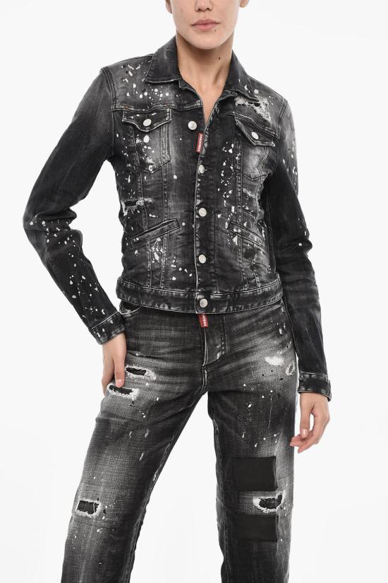  디스퀘어드2 데님 자켓 S75AM1010 S30503 900 Gray