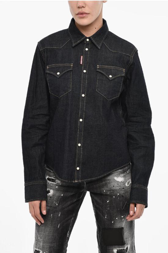  디스퀘어드2 데님 셔츠 S75DL0851 S30871 470 Blue