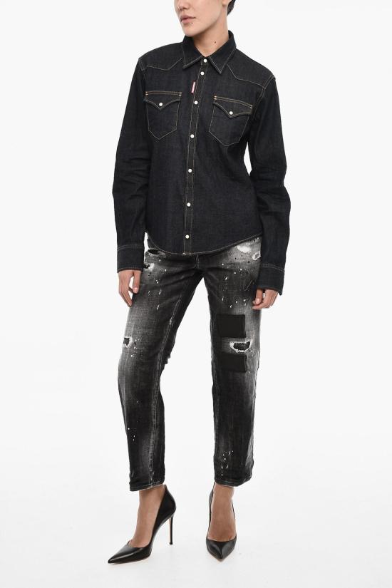  디스퀘어드2 데님 셔츠 S75DL0851 S30871 470 Blue - DSQUARED2