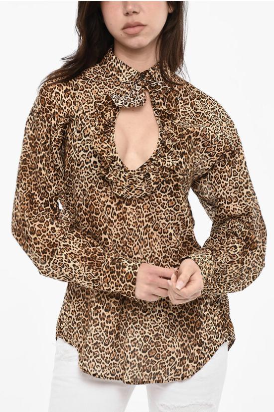  디스퀘어드2 블라우스 S75NC1048 S78190 001S Brown