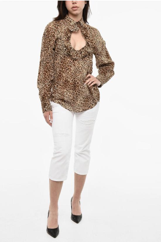  디스퀘어드2 블라우스 S75NC1048 S78190 001S Brown - DSQUARED2