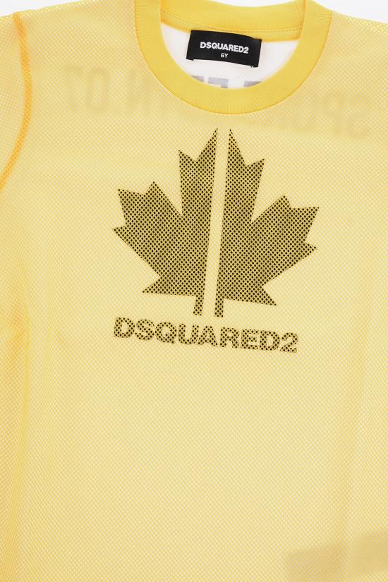  [키즈] 디스퀘어드2 티셔츠 DQ1450 D0A2A DQ20A Bianco Giallo - DSQUARED2