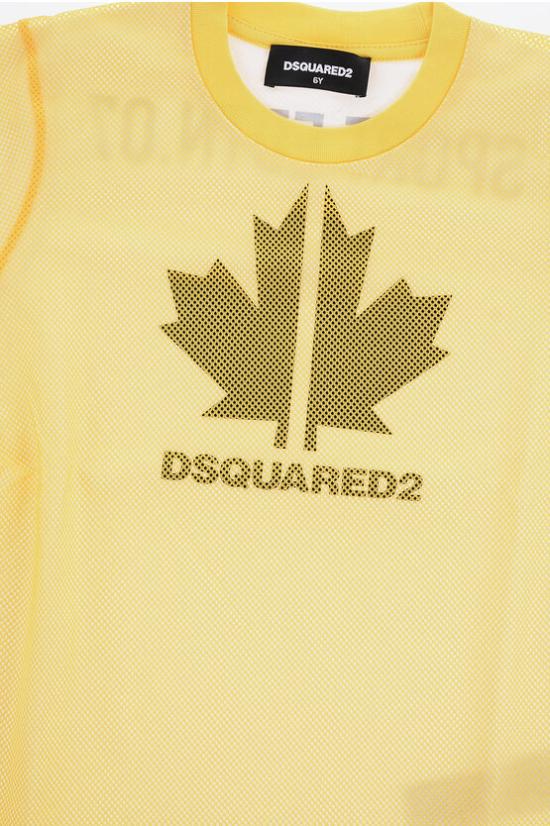  [키즈] 디스퀘어드2 티셔츠 DQ1450 D0A2A DQ20A Bianco Giallo - DSQUARED2