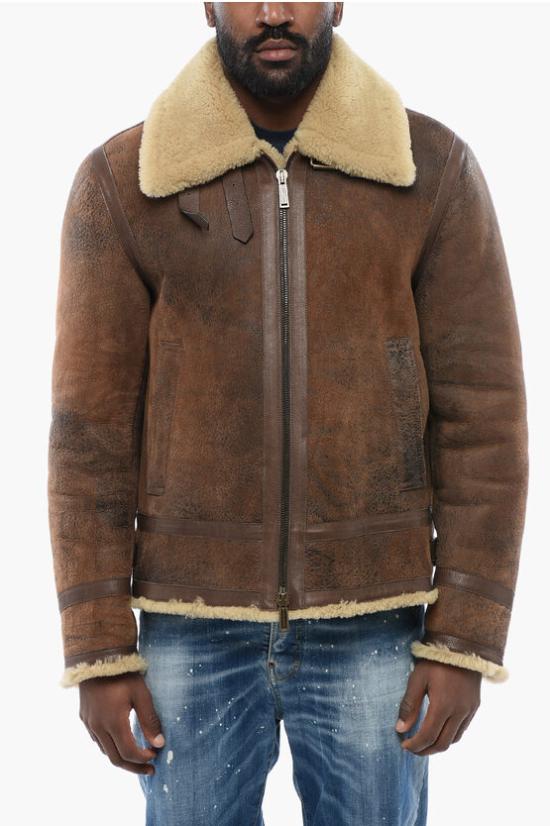  디스퀘어드2 무스탕 S74AM1436 SY1640 143 Brown