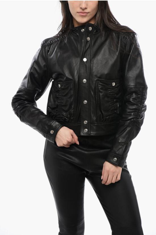  디스퀘어드2 가죽 자켓 S75AM1004 SY1623 900 Black