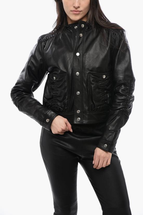  디스퀘어드2 가죽 자켓 S75AM1004 SY1623 900 Black