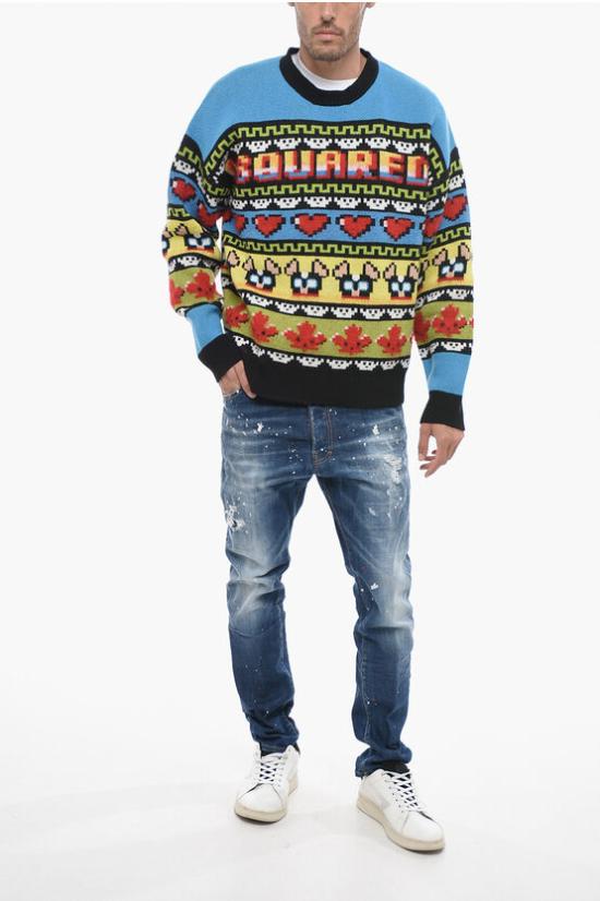  디스퀘어드2 스웨터 S74HA1348 S18316 961 Multicolor - DSQUARED2