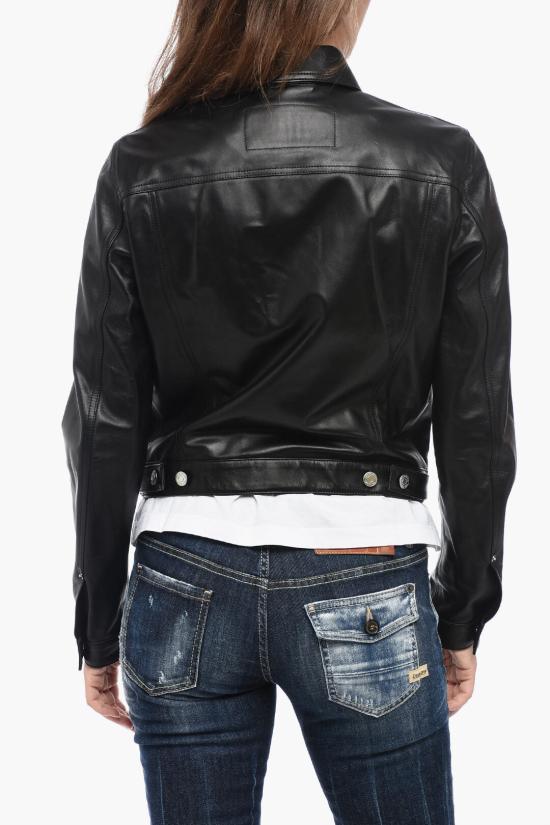  디스퀘어드2 가죽 자켓 S75AM0943 SY1623 900 Black - DSQUARED2