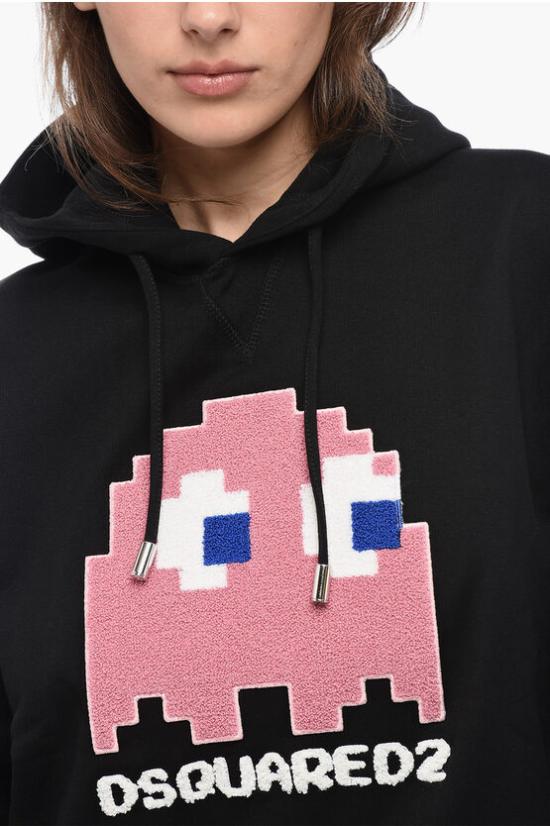  디스퀘어드2 후드 티셔츠 S72GU0444 S25516 900 Black - DSQUARED2