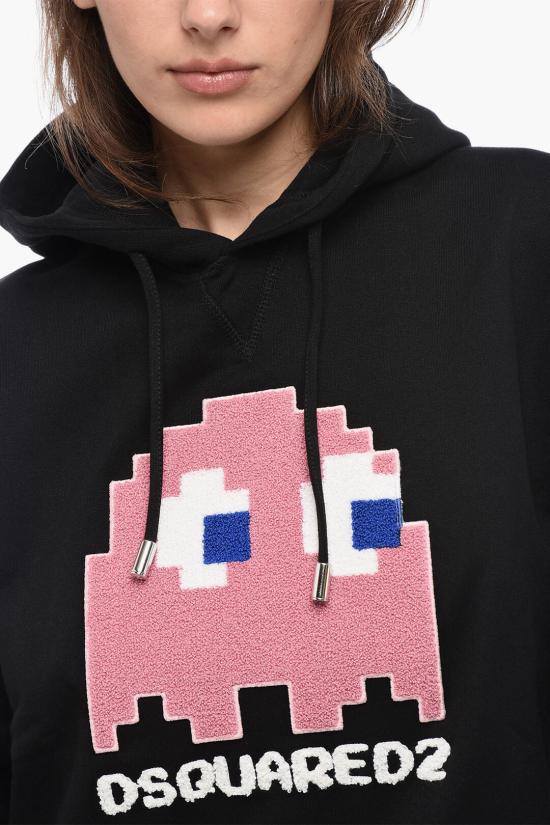  디스퀘어드2 후드 티셔츠 S72GU0444 S25516 900 Black - DSQUARED2