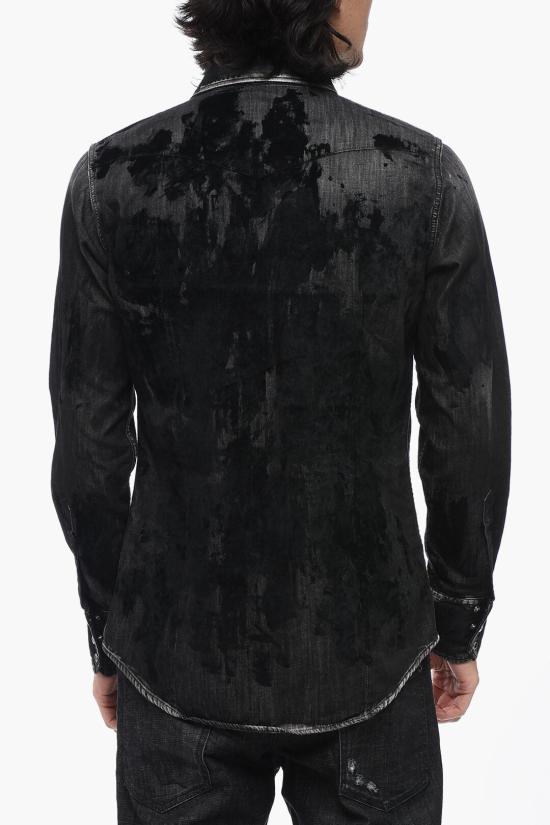  디스퀘어드2 데님 셔츠 S71DM0647 S30826 900 Black - DSQUARED2
