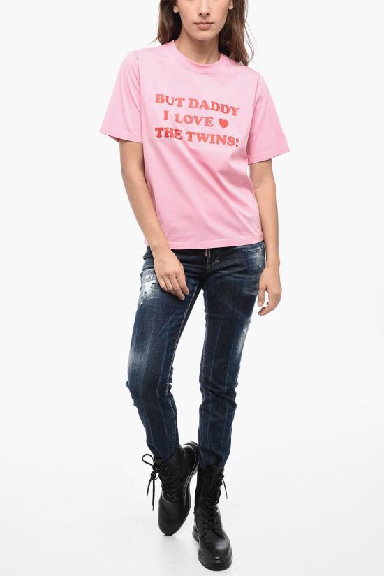  디스퀘어드2 반팔 티셔츠 S75GD0350 S22427 237 Pink - DSQUARED2