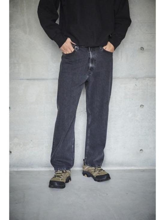  오어슬로우 데님 팬츠 Orslow 101 Dad's Fit  블랙 데님 스톤 - ORSLOW