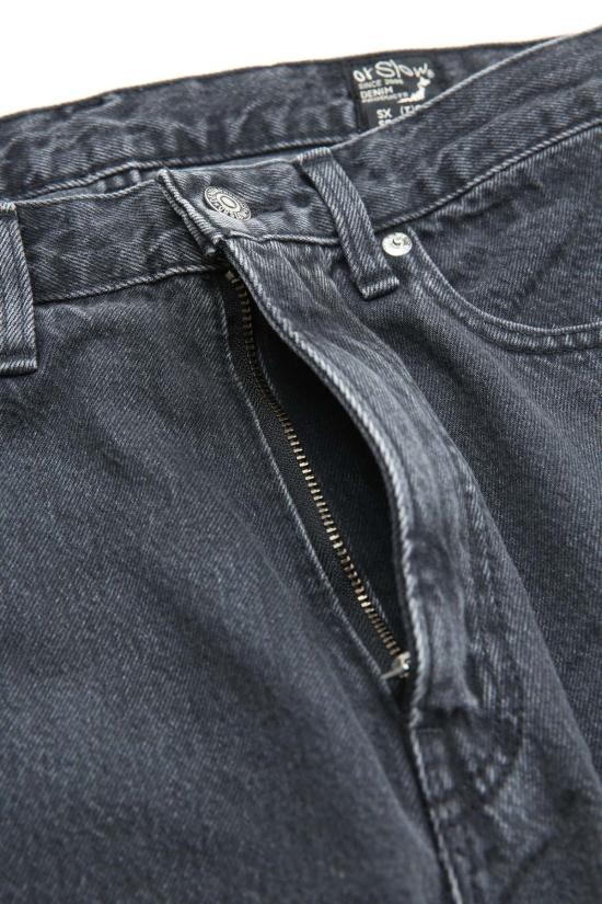  오어슬로우 데님 팬츠 Orslow 101 Dad's Fit  블랙 데님 스톤 - ORSLOW