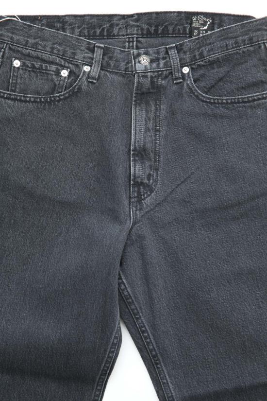  오어슬로우 데님 팬츠 Orslow 101 Dad's Fit  블랙 데님 스톤 - ORSLOW